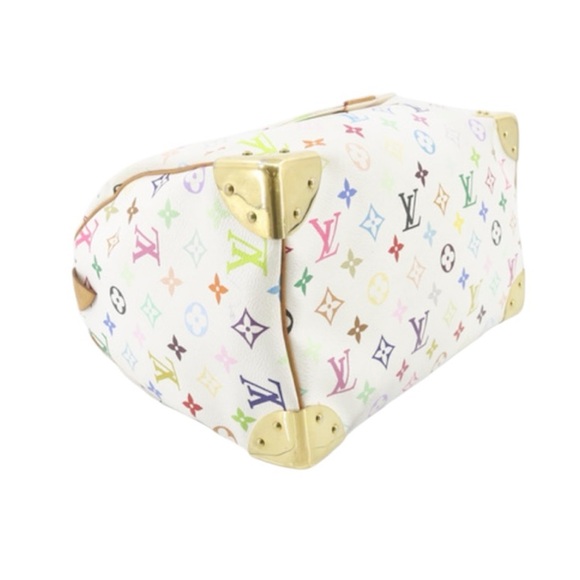 ✨🛍️ Louis Vuitton White Takashi Murakami Multicolor Speedy 30 Handbag - Picture 5 of 7